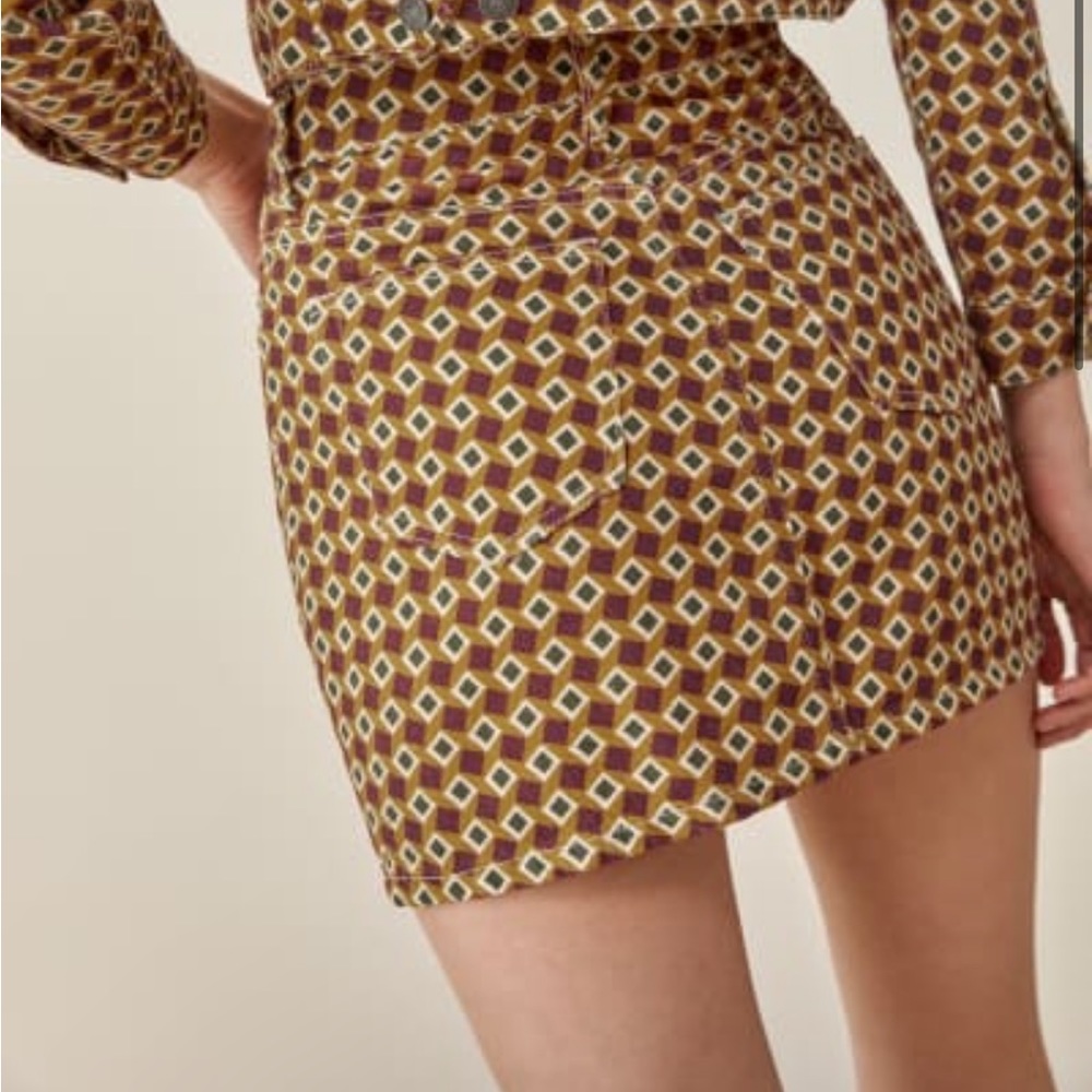 Reformation Jackie High Rise Denim Mini Skirt-NWT